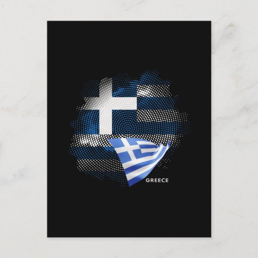 Greece flag ポストカード (正面)