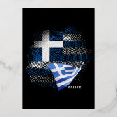 Greece flag 箔招待状 (正面)