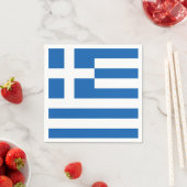 Greece flag Paper Napkin スタンダードカクテルナプキン (インサイチュ)
