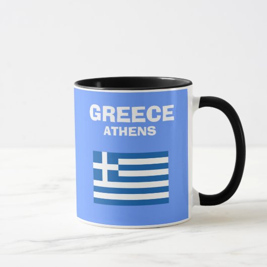 Greece* GRの国番号のマグ マグカップ (右)