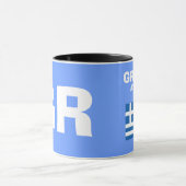 Greece* GRの国番号のマグ マグカップ (中央)