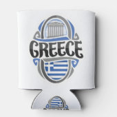 Greece Greek Flag 缶クーラー (裏面)