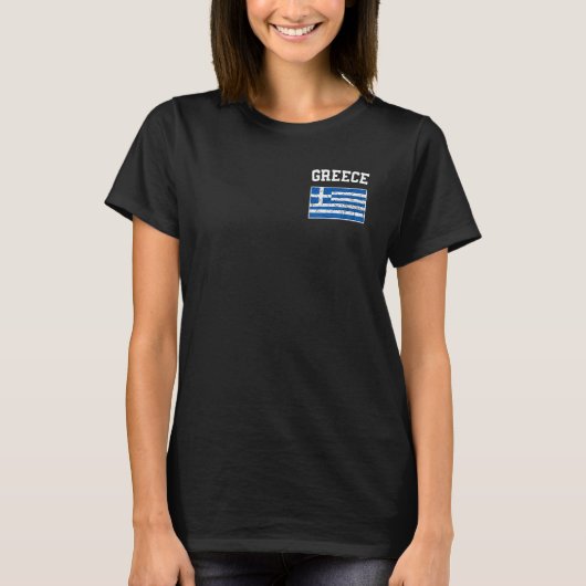 Greece Greek Flag Pride Family Men Women Kids Athe Tシャツ (正面)