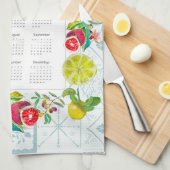 Greece Inspired 2026 Calendar Tea Towel キッチンタオル (四つ折り)