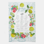 Greece Inspired 2026 Calendar Tea Towel キッチンタオル (縦)