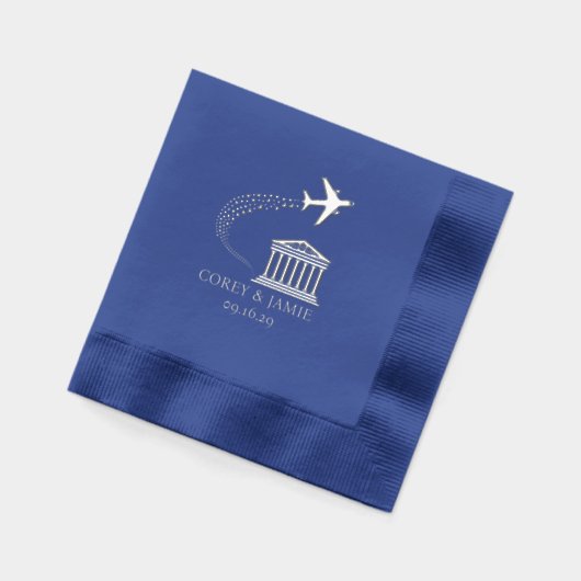 Greece Passport 箔ナプキン (左)
