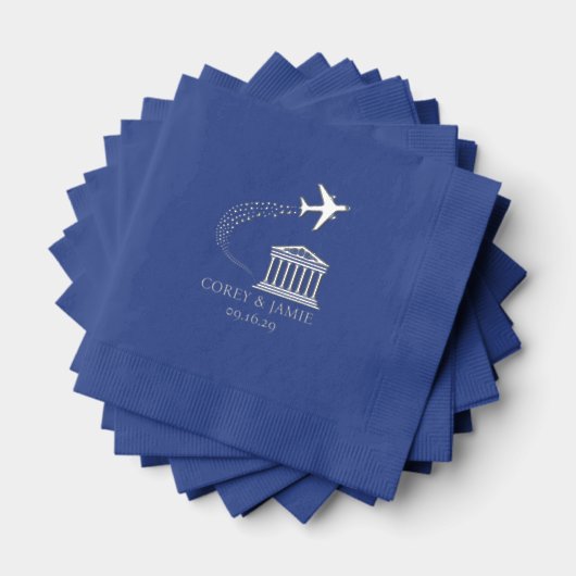 Greece Passport 箔ナプキン (インサイチュ (積み重ね))