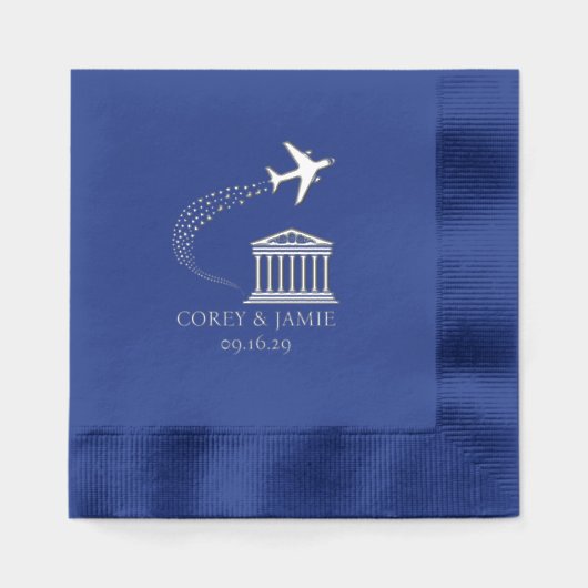 Greece Passport 箔ナプキン (正面)