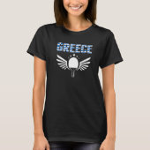 Greece Ping Pong  Proud Greek Table Tennis Support Tシャツ (正面)