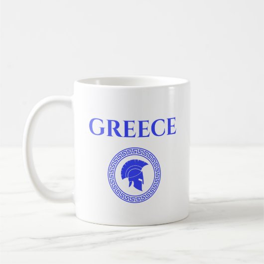 Greece Spartan コーヒーマグカップ (左)