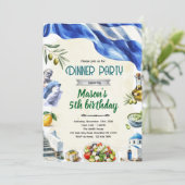 Greece Theme Dinner Party Invitation 招待状 (スタンド正面)