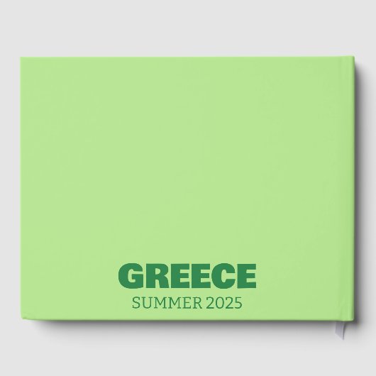 Greece travel coffee table book ゲストブック (裏面)