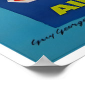 Greece Travel Poster Greek Art Guy Georget Print ポスター (角)