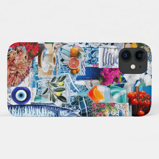 Greece vacay collage case Case-Mate iPhoneケース (裏面(横))