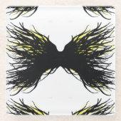 Greed Abstract 7 Deadly Sins Alcohol Ink Art ガラスコースター (正面)