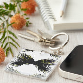 Greed Abstract 7 Deadly Sins Alcohol Ink Art キーホルダー (正面右)