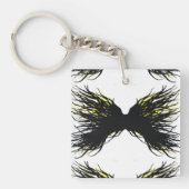 Greed Abstract 7 Deadly Sins Alcohol Ink Art キーホルダー (正面)