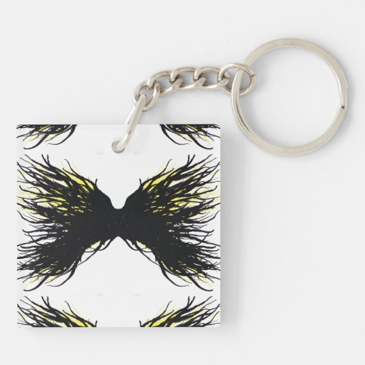 Greed Abstract 7 Deadly Sins Alcohol Ink Art キーホルダー (裏面)