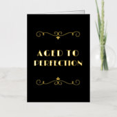 Greeded to Completenessヴィンテージアールデコ金ゴールド 箔グリーティングカード (正面)