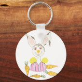 Greedy for Carrots キーホルダー (正面)