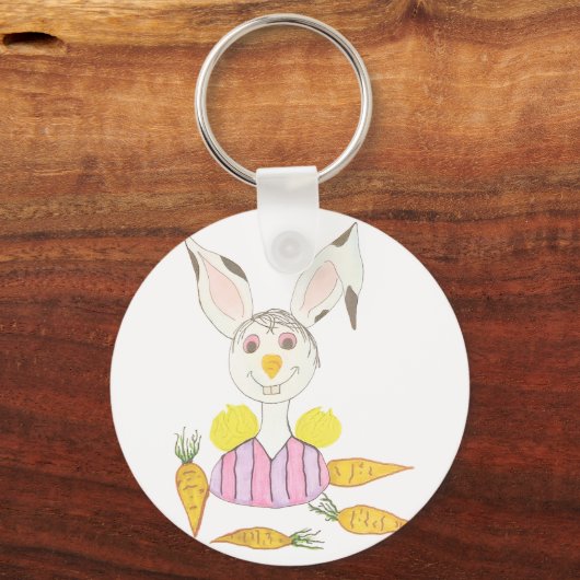 Greedy for Carrots キーホルダー (正面)