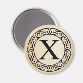 Greek Alphabet Letter Chi マグネット (正面/裏面)