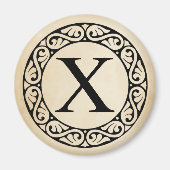 Greek Alphabet Letter Chi マグネット (正面)