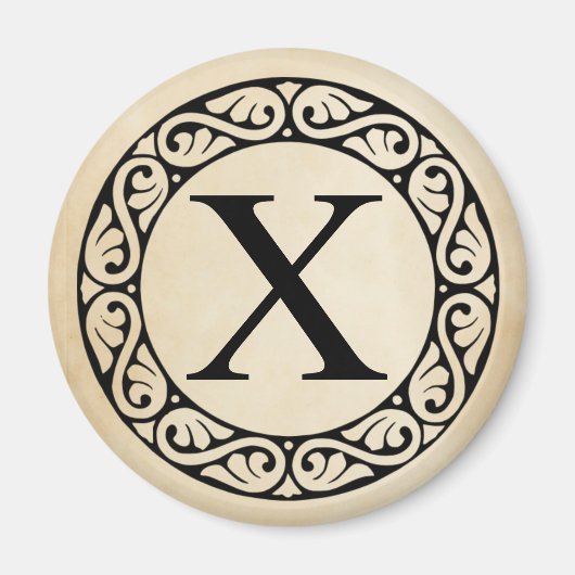 Greek Alphabet Letter Chi マグネット (正面)