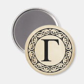 Greek Alphabet Letter Gamma マグネット (正面/裏面)