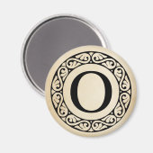 Greek Alphabet Letter Omicron マグネット (正面/裏面)