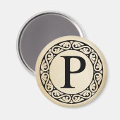 Greek Alphabet Letter Rho マグネット (正面/裏面)