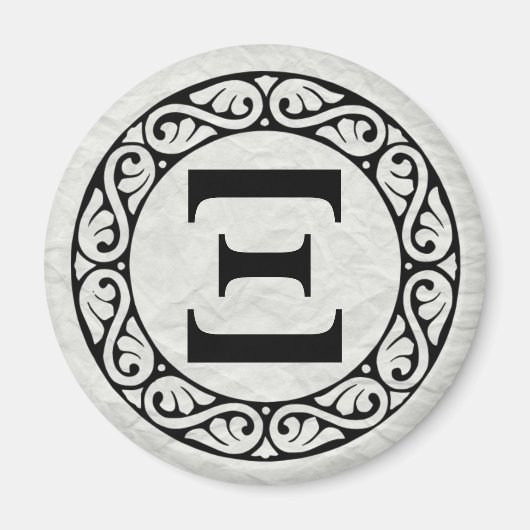 Greek Alphabet Letter Xi マグネット (正面)