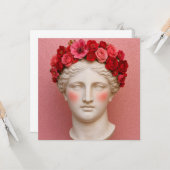 Greek ancient flower woman. カード (正面/裏面インサイチュ)