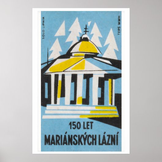 Greek Architecture - Matchbox Print - Czech Wall ポスター (正面)
