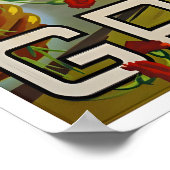 Greek Art Greece Travel Poster Print Greek Kitchen ポスター (角)