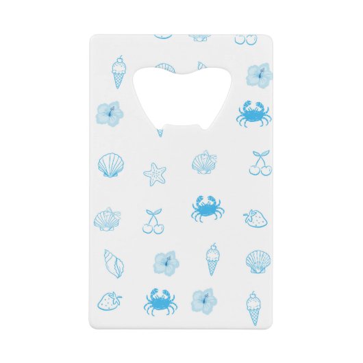  Greek Beach Minimalist クレジットカード栓抜き (正面)