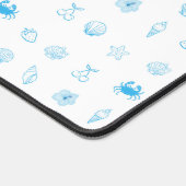  Greek Beach Minimalist デスクマット (コーナー)