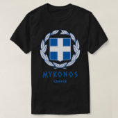 Greek Coat of Arms  Mykonos Greece  Tシャツ (デザイン正面)