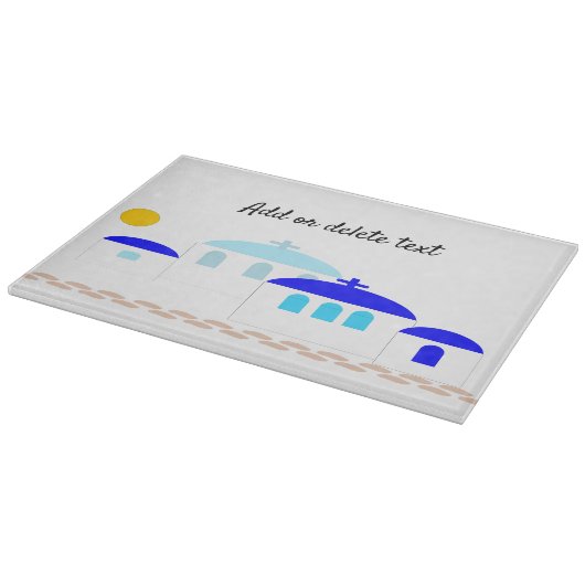 Greek Design Just Add Text カッティングボード (角)