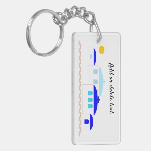 Greek Design Just Add Text キーホルダー (正面左)