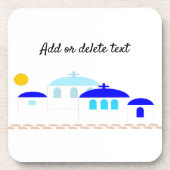 Greek Design Just Add Text コースター (正面)