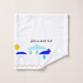 Greek Design Just Add Text バスタオルセット (ウォッシュタオル)