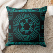 Greek Design  Throw Pillow クッション (ブランケット)
