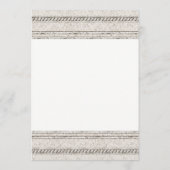 Greek dinner party Invitation with stone elements 招待状 (裏面)