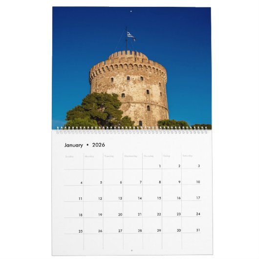 Greek Emotions 2026 カレンダー (1月 2026)