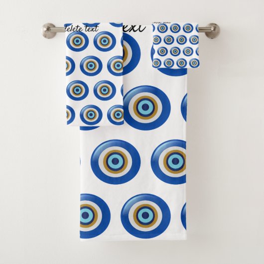 Greek Eye Design Just Add Text バスタオルセット (インサイチュ)