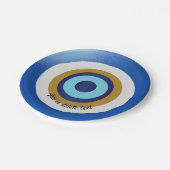 Greek Eye Design Just Add Text ペーパープレート (アングル)