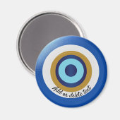 Greek Eye Design Just Add Text マグネット (正面/裏面)