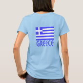 Greek Flag and Greece Women's Tシャツ (裏面)