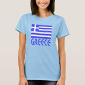 Greek Flag and Greece Women's  Tシャツ (正面)